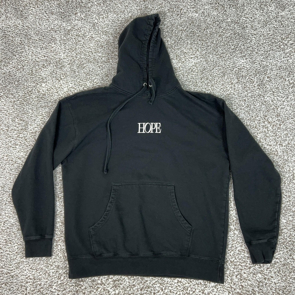 NF Hoodie Mens XL Black Hope Album Pullover Fleece Graphic Merch Hip Hop Concert